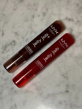 NYX Makeup Jelly Job Lip Gloss Set | Jerrybean & Cherry Jelly | NEW MAKEUP